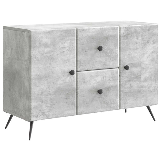 Sideboard med låda Betonggrå 89 x 34,5 x 60 cm Konstruerat trä