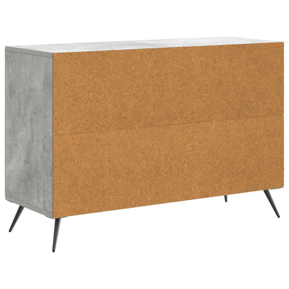 Sideboard med låda Betonggrå 89 x 34,5 x 60 cm Konstruerat trä