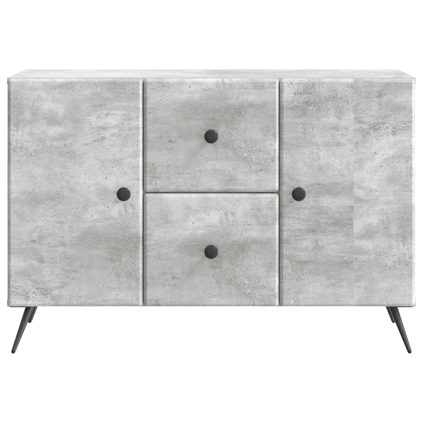 Sideboard med låda Betonggrå 89 x 34,5 x 60 cm Konstruerat trä