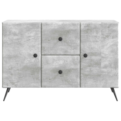 Sideboard med låda Betonggrå 89 x 34,5 x 60 cm Konstruerat trä