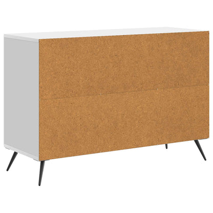 Sideboard Vit högglans 89 x 34,5 x 60 cm Konstruerat trä