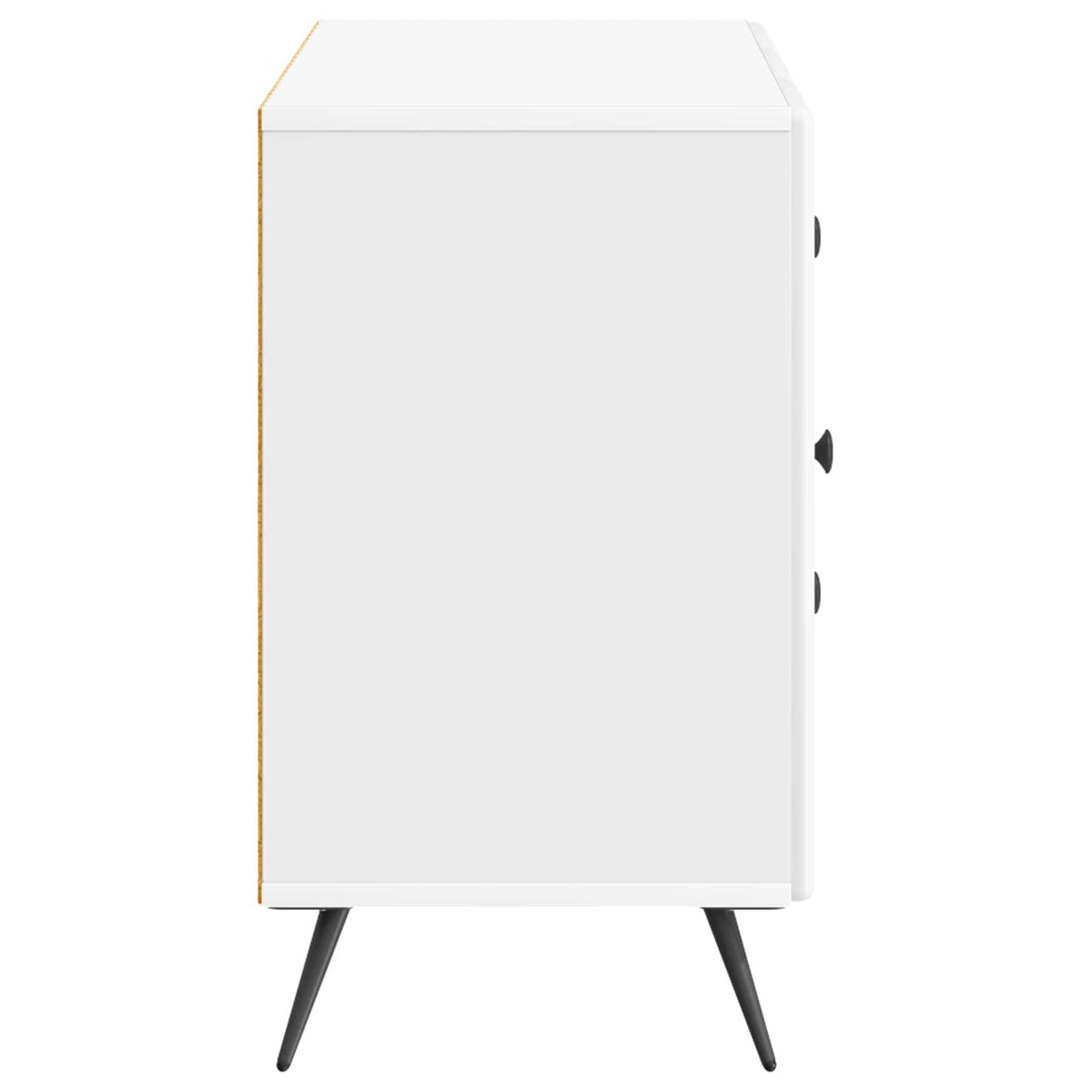 Sideboard Vit högglans 89 x 34,5 x 60 cm Konstruerat trä