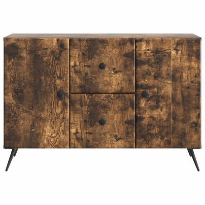 Sideboard med låda Rökt ek 89 x 34,5 x 60 cm Konstruerat trä
