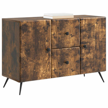 Sideboard med låda Rökt ek 89 x 34,5 x 60 cm Konstruerat trä
