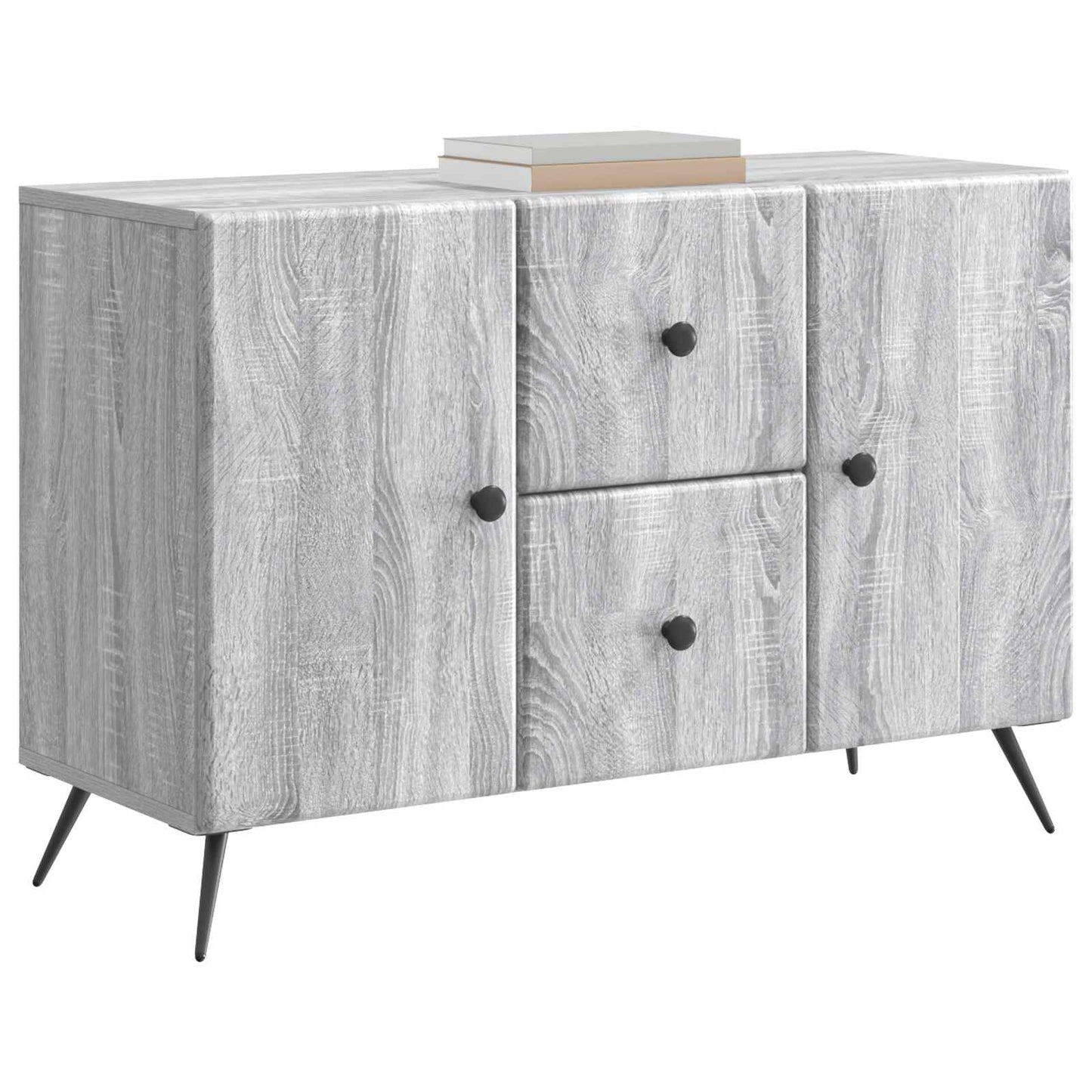 Sideboard Grå sonoma-ek 89 x 34,5 x 60 cm Konstruerat trä