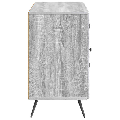 Sideboard Grå sonoma-ek 89 x 34,5 x 60 cm Konstruerat trä