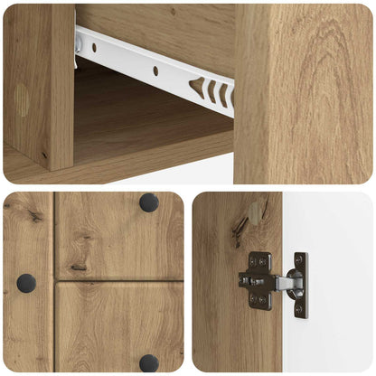 Sideboard med låda Artisan-ek 89 x 34,5 x 60 cm Konstruerat trä