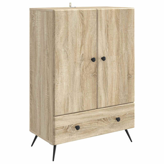 Sideboard med låda Sonoma-ek 66 x 34,5 x 95 cm Konstruerat trä