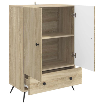 Sideboard med låda Sonoma-ek 66 x 34,5 x 95 cm Konstruerat trä