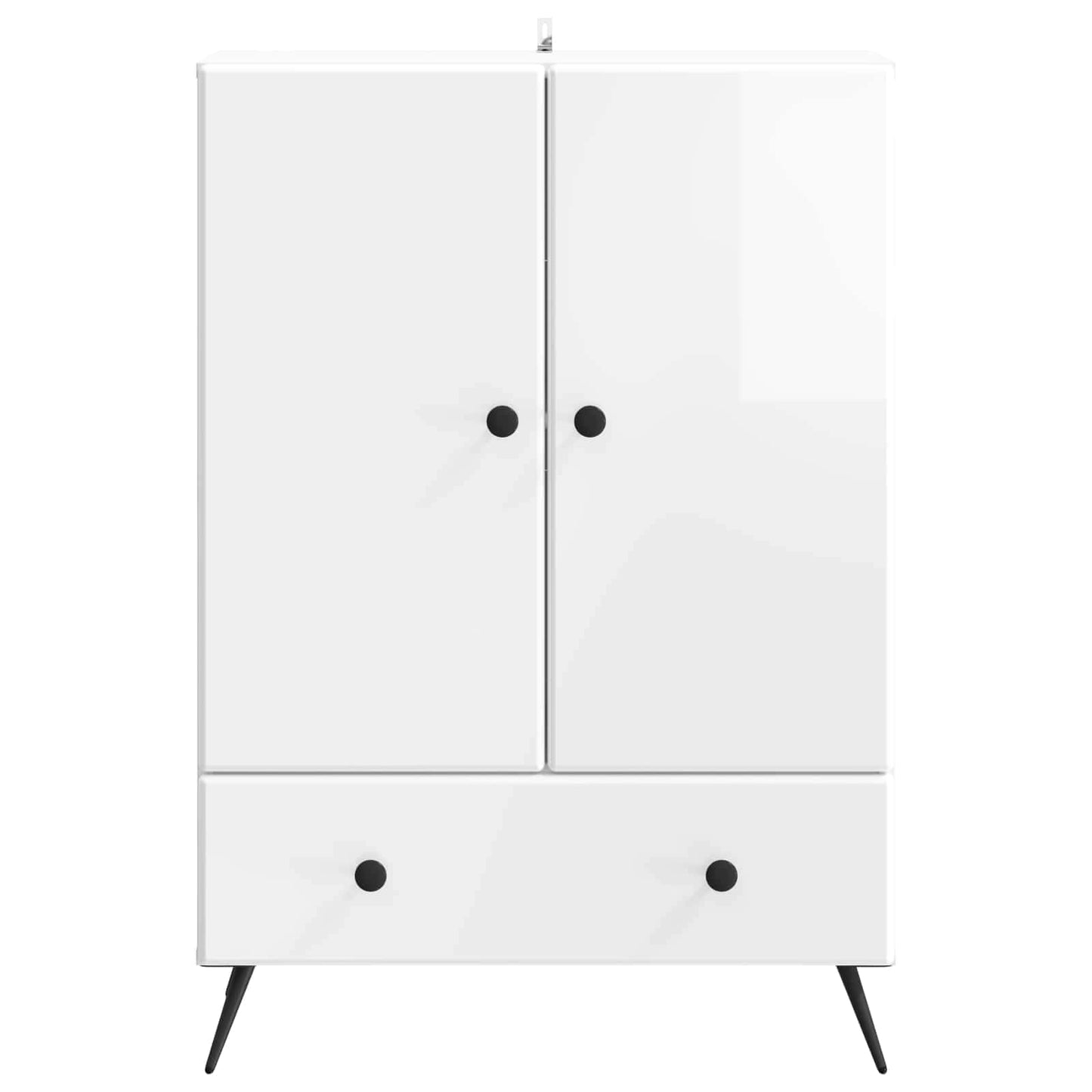 Sideboard Vit högglans 66 x 34,5 x 95 cm Konstruerat trä