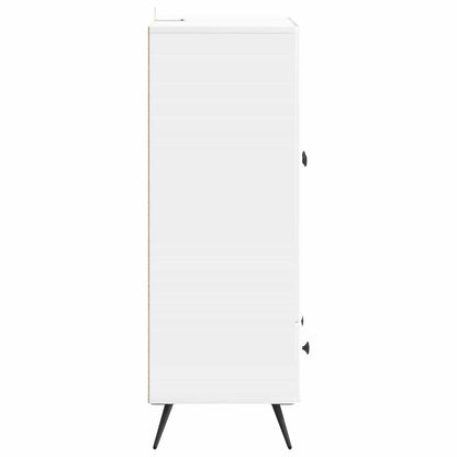 Sideboard Vit högglans 66 x 34,5 x 95 cm Konstruerat trä