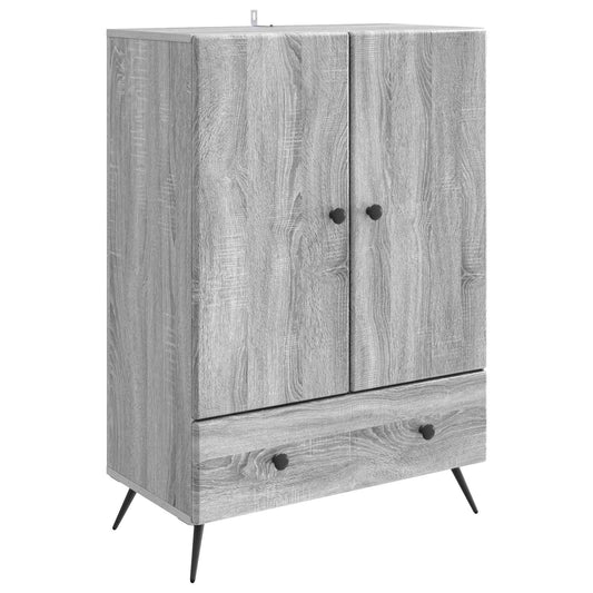 Sideboard Grå sonoma-ek 66 x 34,5 x 95 cm Konstruerat trä