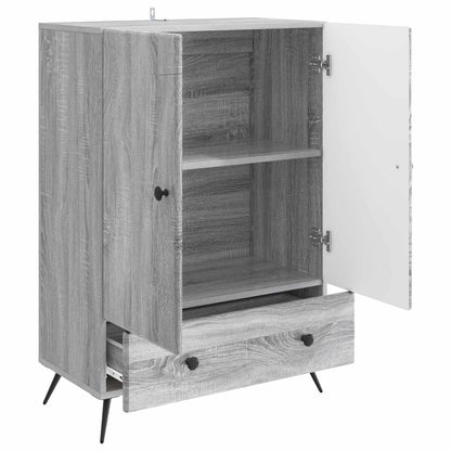 Sideboard Grå sonoma-ek 66 x 34,5 x 95 cm Konstruerat trä