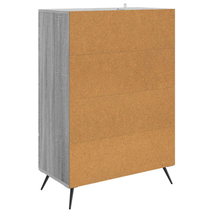 Sideboard Grå sonoma-ek 66 x 34,5 x 95 cm Konstruerat trä