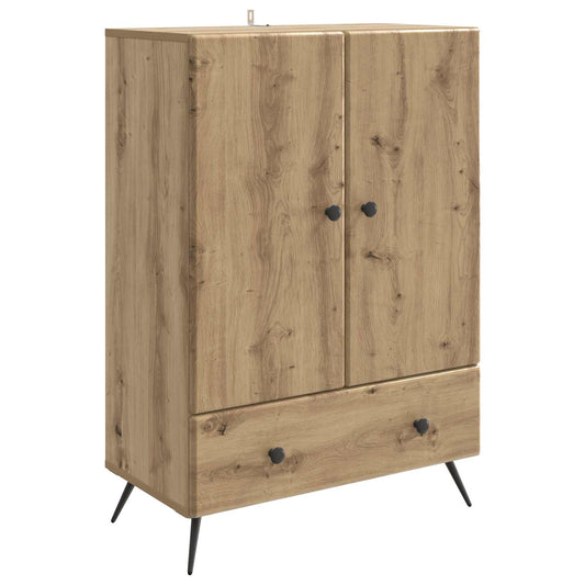 Sideboard med låda Artisan-ek 66 x 34,5 x 95 cm Konstruerat trä