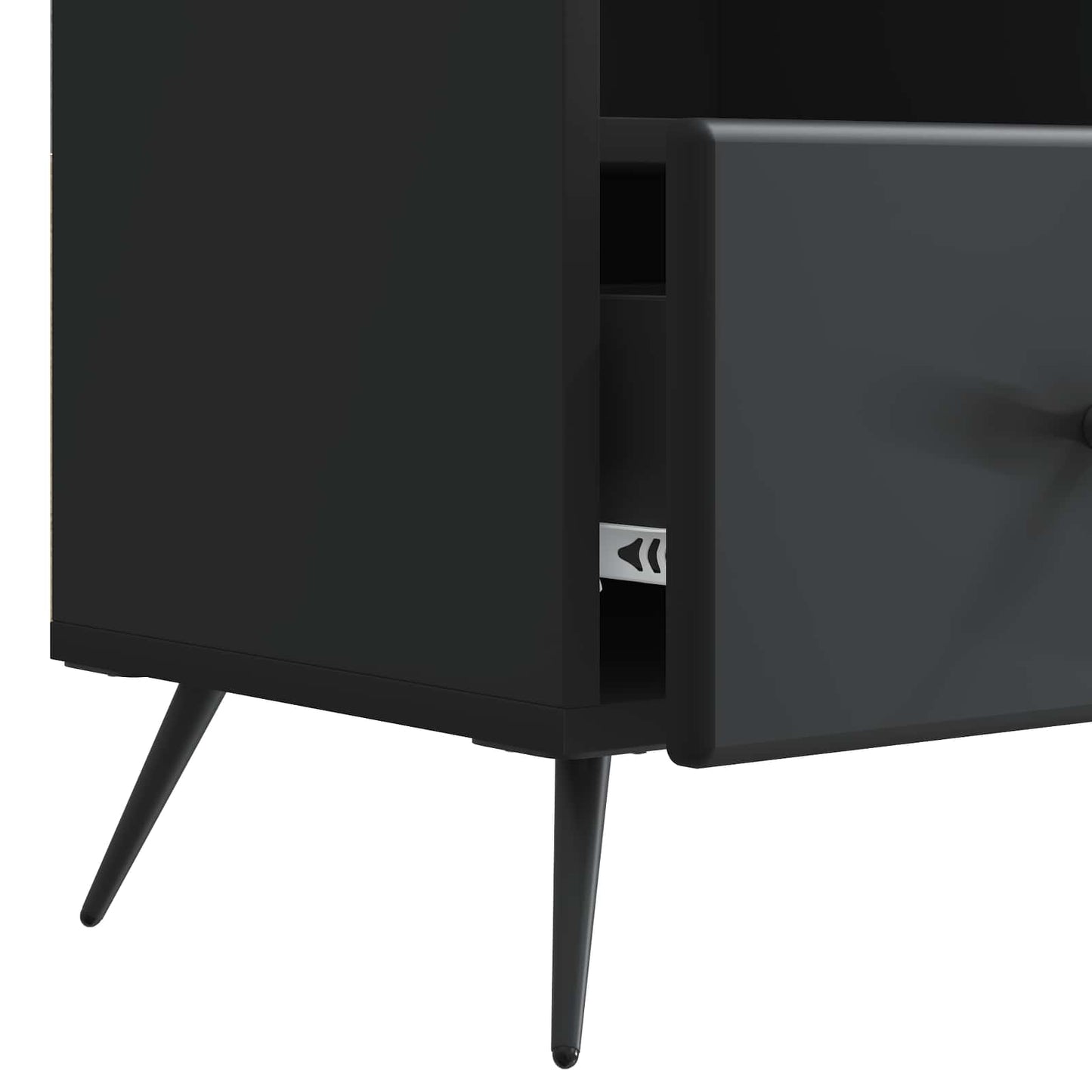 TV-skåp med låda Svart 102 x 34,5 x 50 cm Konstruerat trä