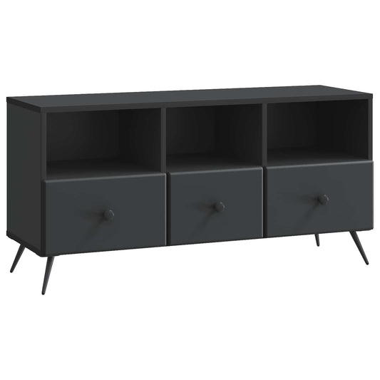 TV-skåp med låda Svart 102 x 34,5 x 50 cm Konstruerat trä