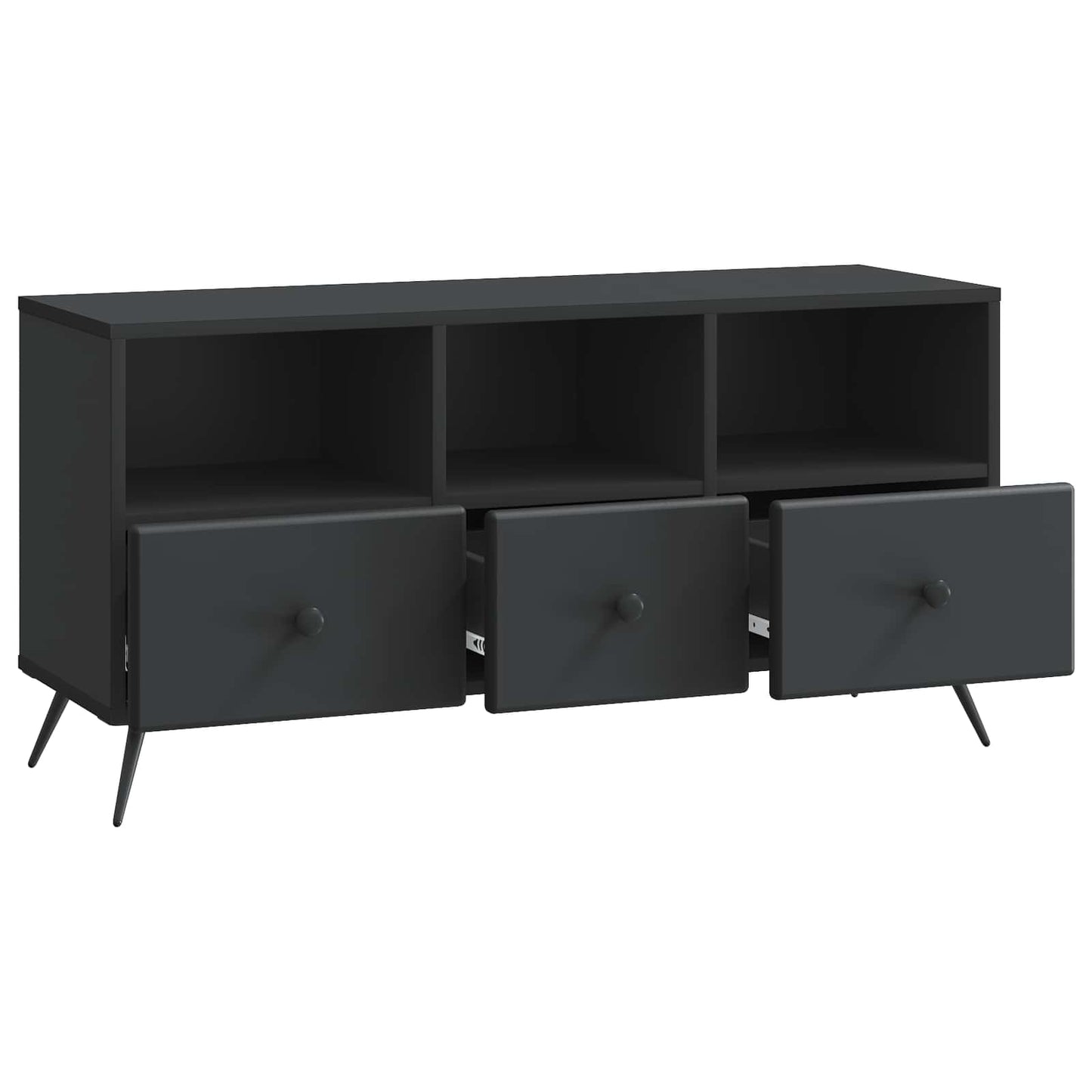 TV-skåp med låda Svart 102 x 34,5 x 50 cm Konstruerat trä