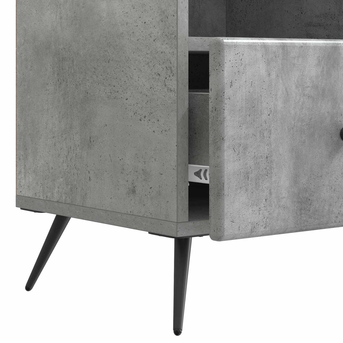 TV-skåp med låda Betonggrå 102 x 34,5 x 50 cm Konstruerat trä