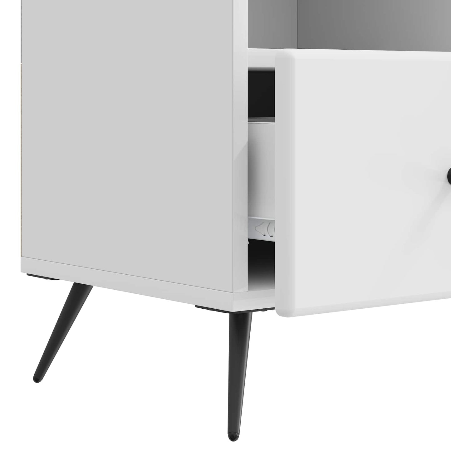 TV-skåp Vit högglans 102 x 34,5 x 50 cm Konstruerat trä