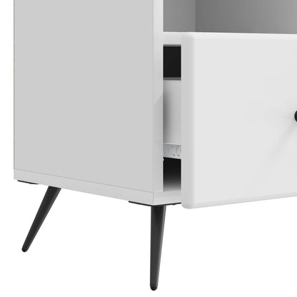 TV-skåp Vit högglans 102 x 34,5 x 50 cm Konstruerat trä