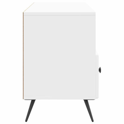 TV-skåp Vit högglans 102 x 34,5 x 50 cm Konstruerat trä