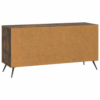 TV-skåp med låda Rökt ek 102 x 34,5 x 50 cm Konstruerat trä