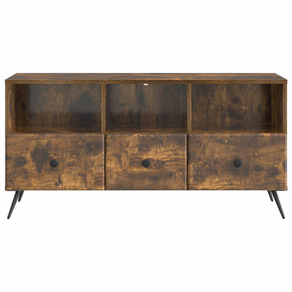 TV-skåp med låda Rökt ek 102 x 34,5 x 50 cm Konstruerat trä