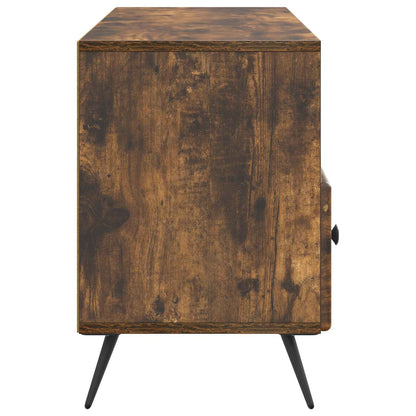 TV-skåp med låda Rökt ek 102 x 34,5 x 50 cm Konstruerat trä