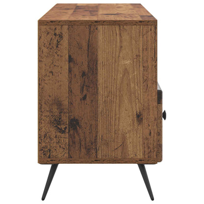 TV-skåp med låda Gammalt trä 102 x 34,5 x 50 cm Konstruerat trä