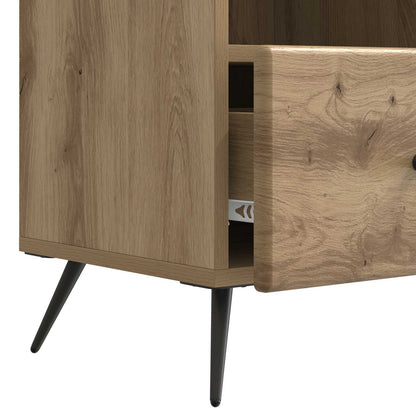 TV-skåp med låda Artisan-ek 102 x 34,5 x 50 cm Konstruerat trä