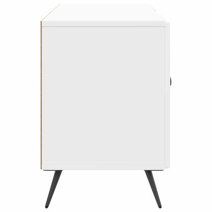 TV-skåp Vit högglans 102 x 34,5 x 50 cm Konstruerat trä