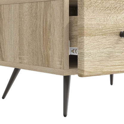 TV-skåp med låda Sonoma-ek 147 x 34,5 x 30 cm Konstruerat trä