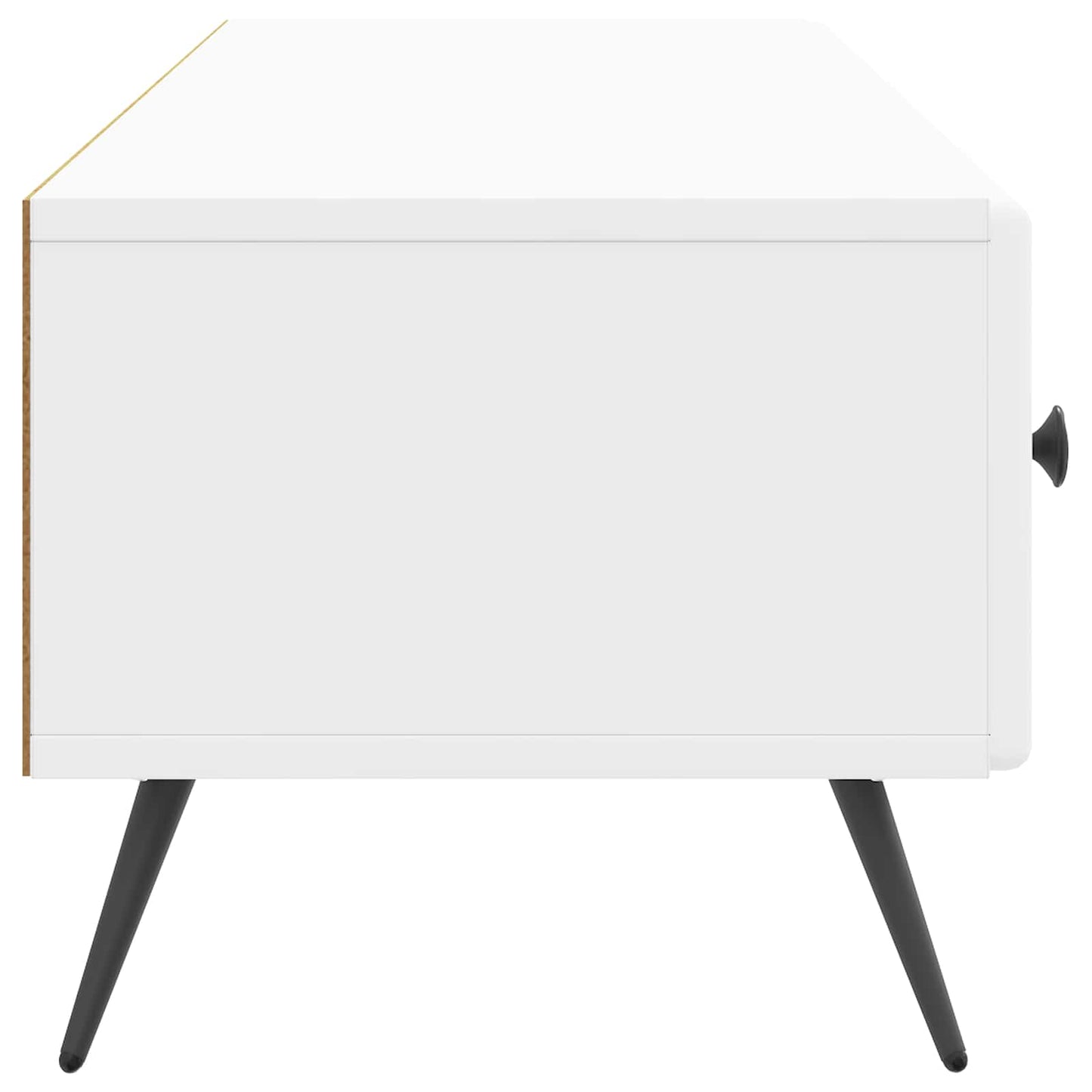 TV-skåp Vit högglans 147 x 34,5 x 30 cm Konstruerat trä