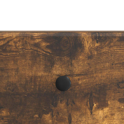 TV-skåp med låda Rökt ek 147 x 34,5 x 30 cm Konstruerat trä