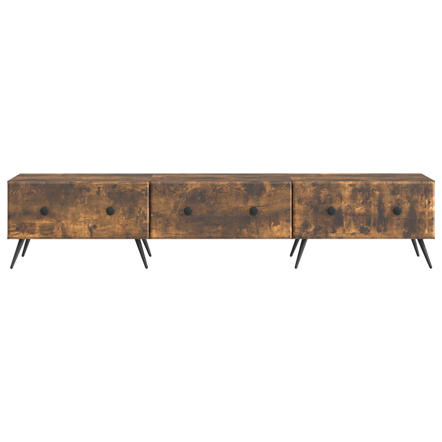 TV-skåp med låda Rökt ek 147 x 34,5 x 30 cm Konstruerat trä