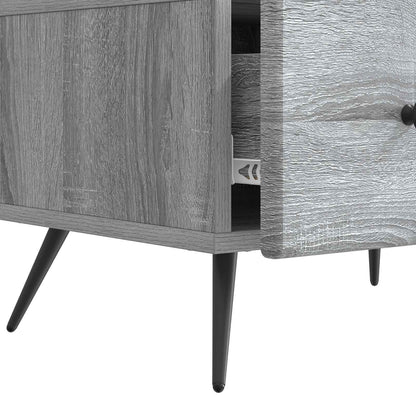 TV-skåp Grå sonoma-ek 147 x 34,5 x 30 cm Konstruerat trä