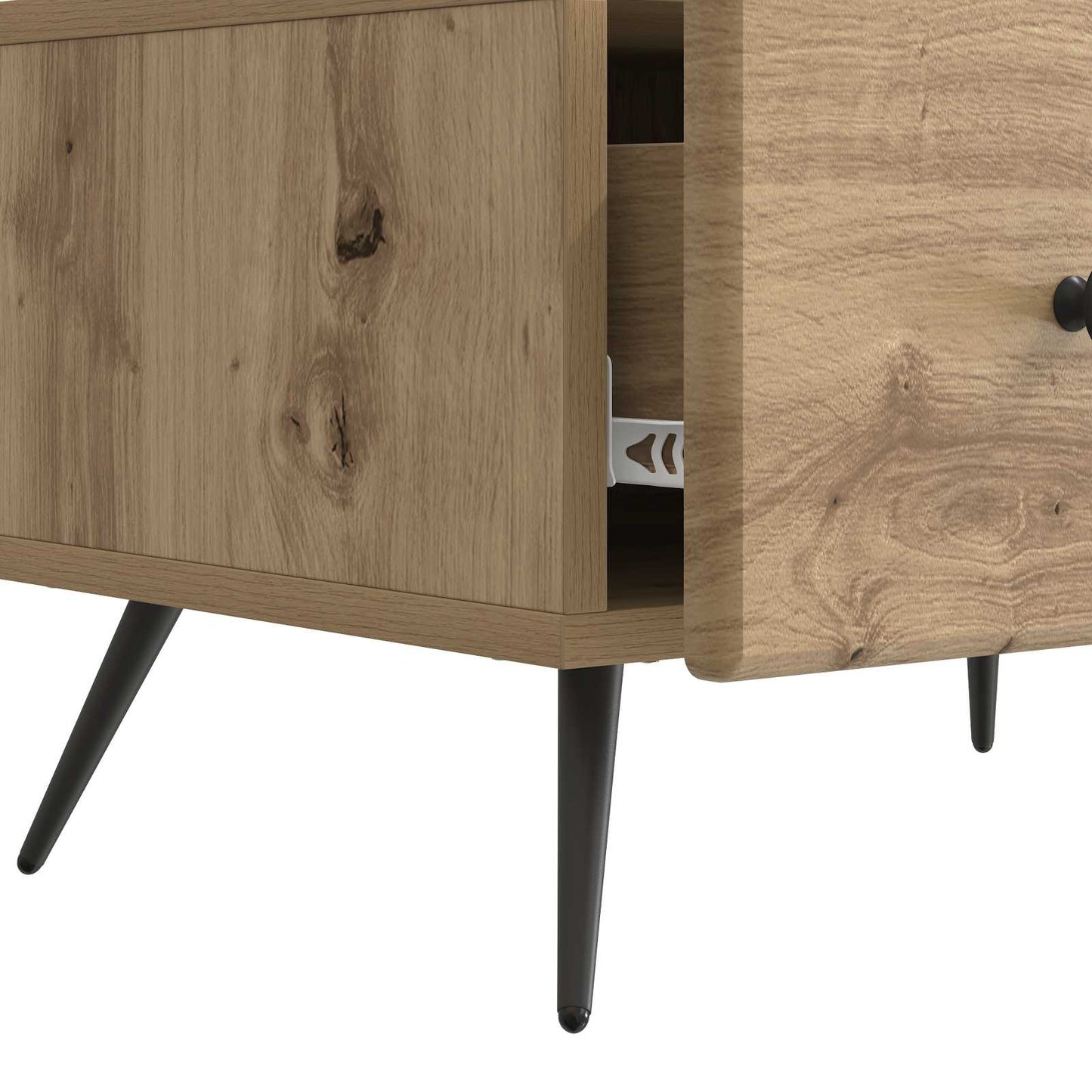 TV-skåp med låda Artisan-ek 147 x 34,5 x 30 cm Konstruerat trä