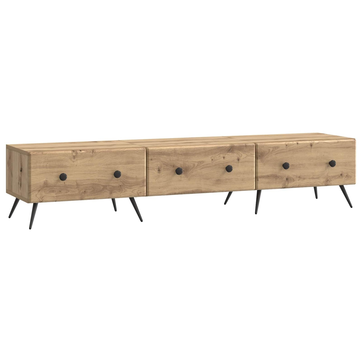 TV-skåp med låda Artisan-ek 147 x 34,5 x 30 cm Konstruerat trä