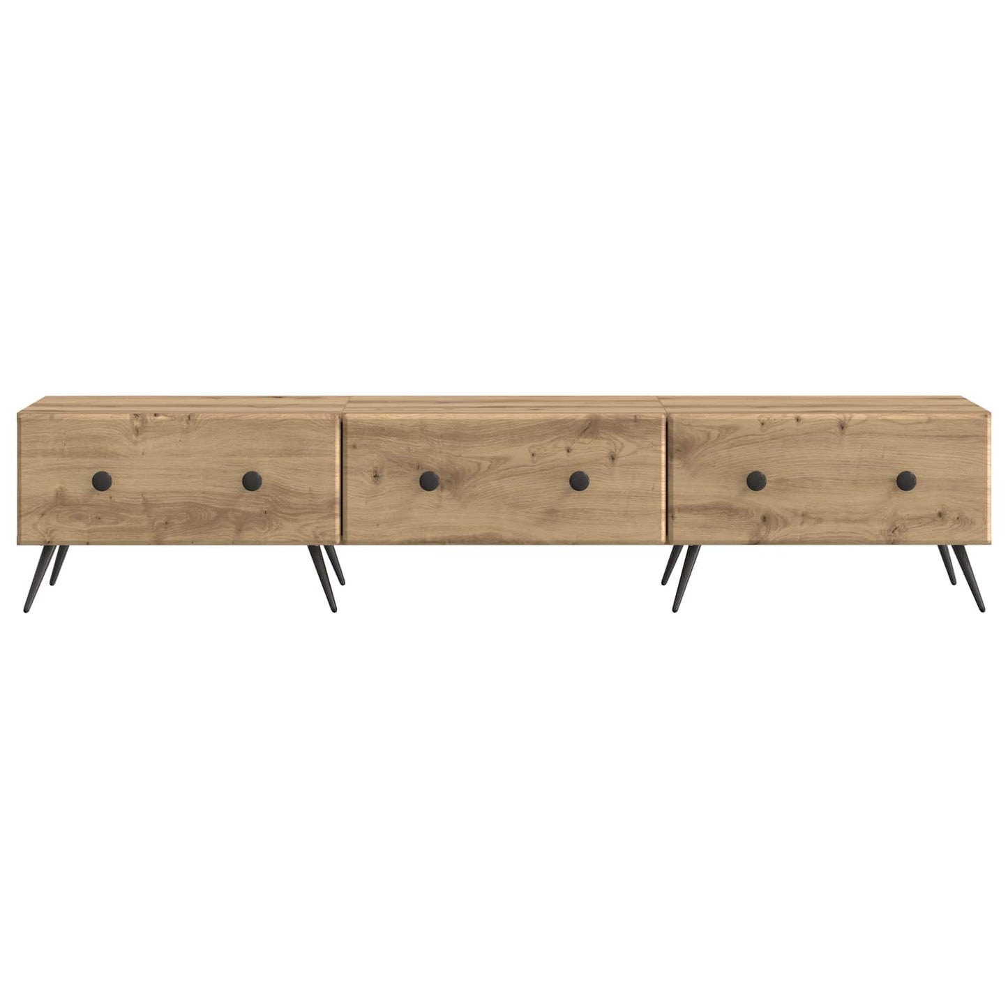 TV-skåp med låda Artisan-ek 147 x 34,5 x 30 cm Konstruerat trä