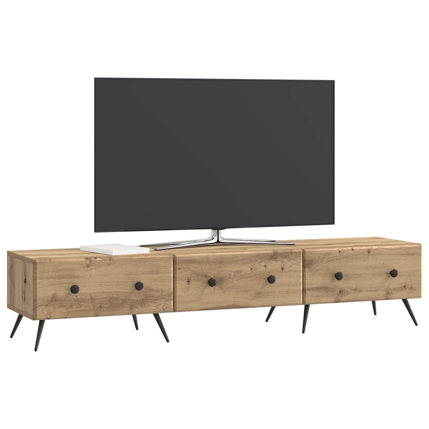 TV-skåp med låda Artisan-ek 147 x 34,5 x 30 cm Konstruerat trä