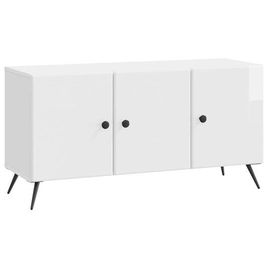 TV-skåp Vit högglans 99 x 34,5 x 50 cm Konstruerat trä