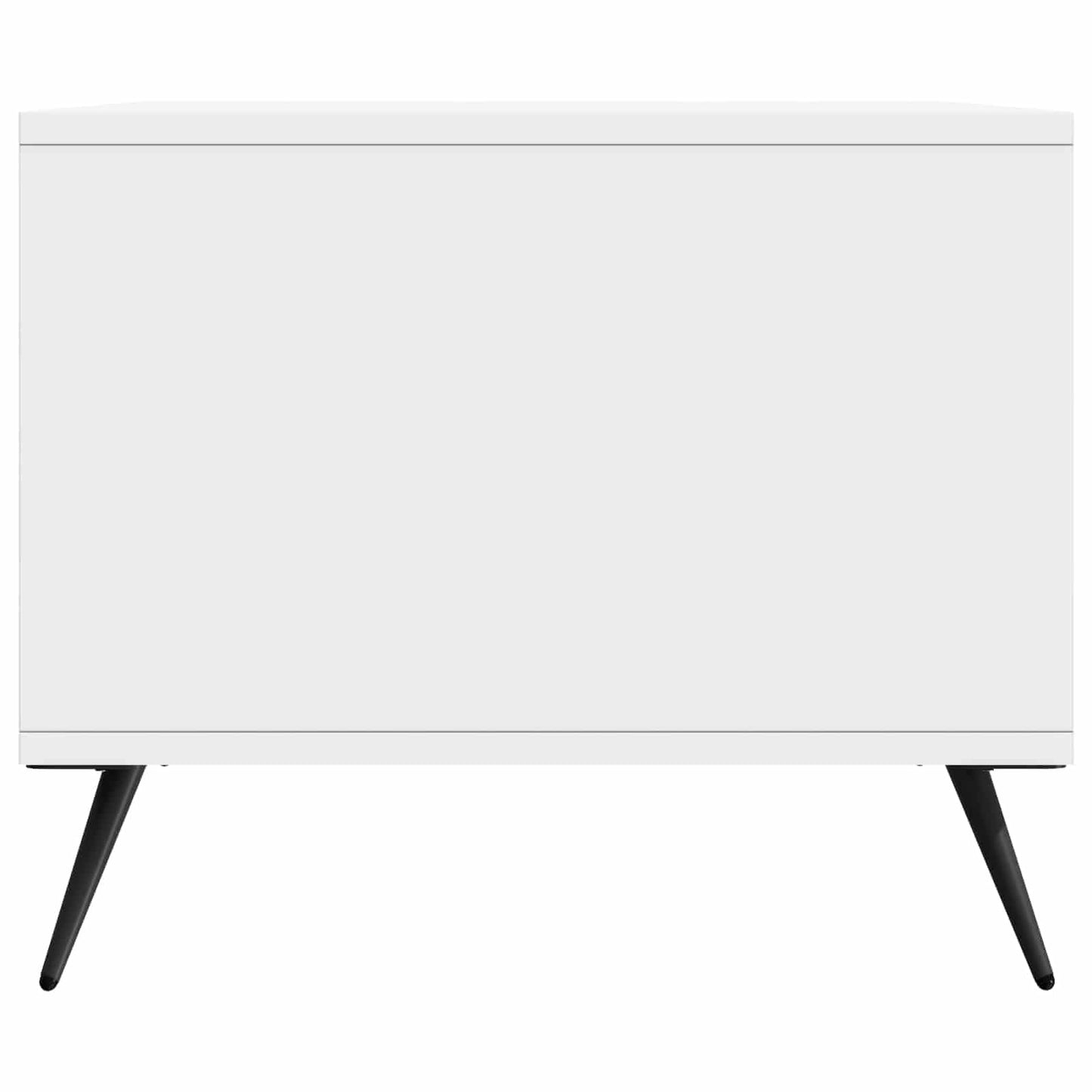 Kaffeebord Vit högglans 90 x 50 x 40 cm Konstruerat trä