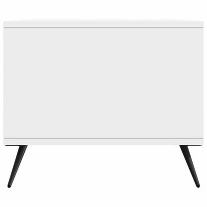 Kaffeebord Vit högglans 90 x 50 x 40 cm Konstruerat trä