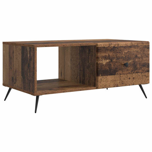 Kaffeebord Gammalt trä 90 x 50 x 40 cm Konstruerat trä