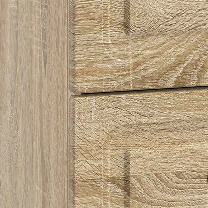 Nattduksbord med låda 2 pcs Sonoma-ek 43 x 34,5 x 44,5 cm