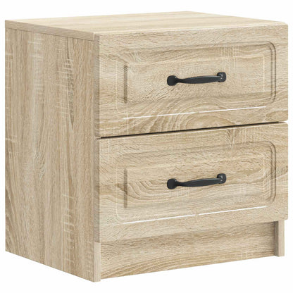 Nattduksbord med låda 2 pcs Sonoma-ek 43 x 34,5 x 44,5 cm