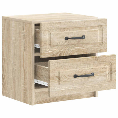 Nattduksbord med låda 2 pcs Sonoma-ek 43 x 34,5 x 44,5 cm