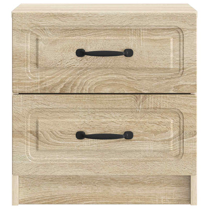 Nattduksbord med låda 2 pcs Sonoma-ek 43 x 34,5 x 44,5 cm