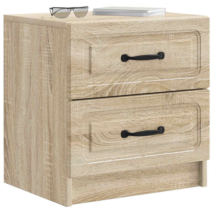 Nattduksbord med låda 2 pcs Sonoma-ek 43 x 34,5 x 44,5 cm